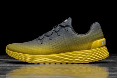 Nobull Ripstop Runner Women's Running Shoes Dark Grey Lemon | Australia (SQ0318)